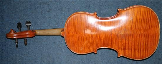 An early 20th century viola, The Apollo, c.1912, 26in., with later case